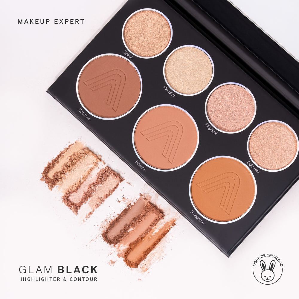 CONTORNO E ILUMINADORES GLAM BLACK